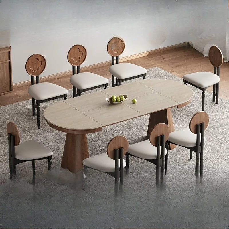 New travertine rock slab multi-functional dining table invisible foldable dining table light luxury small apartment retractable
New travertine rock slab multi-functional dining table invisible foldable dining table light luxury small apartment retractable