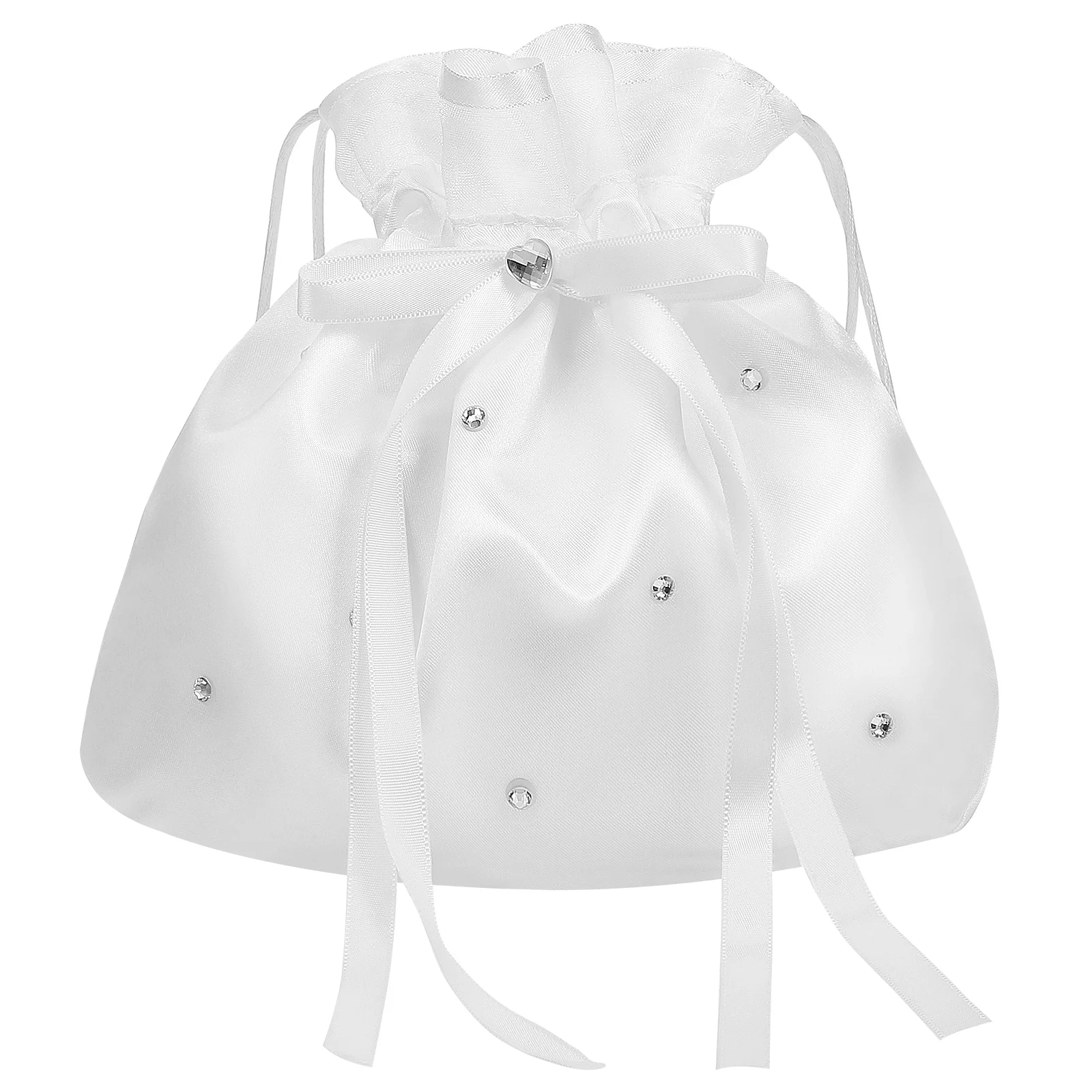 Wedding Bag Bride Purse White Fabric Versatile Use Sturdy Construction Bridal Handbag Drawstring Pouch
Wedding Bag Bride Purse White Fabric Versatile Use Sturdy Construction Bridal Handbag Drawstring Pouch