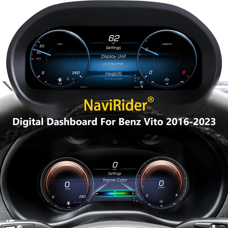 LCD Instrument Panel 12.3inch For Benz Vito 2016-2023 Digital Dashboard GPS Speedometer Instrument Panel Virtual Cockpit Carpaly
LCD Instrument Panel 12.3inch For Benz Vito 2016-2023 Digital Dashboard GPS Speedometer Instrument Panel Virtual Cockpit Carpaly