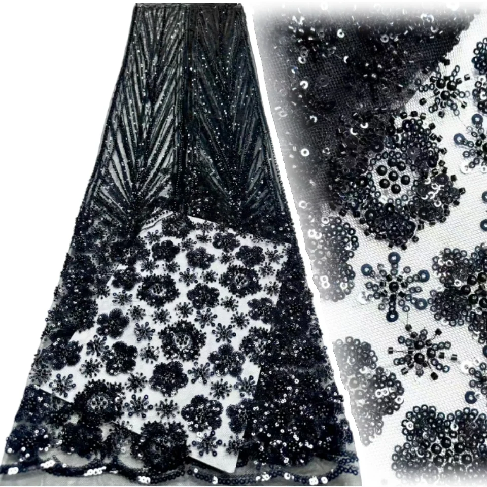 Elegant African Beaded Tube Lace Fabric French Sequins Embroidery Tulle Mesh Material High Quality Evening Party Dress TP1680
Elegant African Beaded Tube Lace Fabric French Sequins Embroidery Tulle Mesh Material High Quality Evening Party Dress TP1680