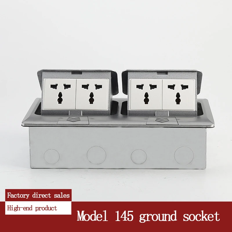Universal multi-three-hole power strip UK EU US FR standard floor socket 145 type double-connected pop-up hidden floor socket
Universal multi-three-hole power strip UK EU US FR standard floor socket 145 type double-connected pop-up hidden floor socket