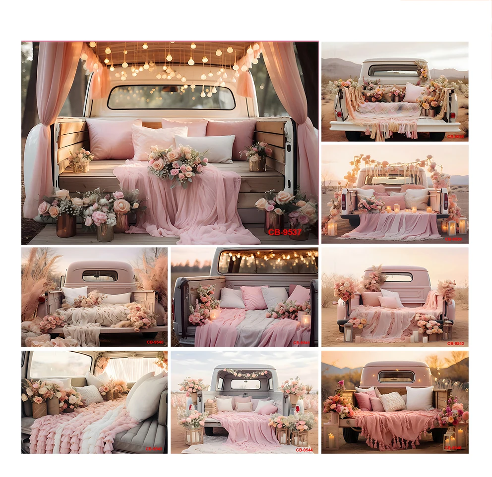 Valentines Day Backdrops Romantic Pink Truck Candles Lights Rose Flowers Background Outside Scene Party Decortion Backdrops
Valentines Day Backdrops Romantic Pink Truck Candles Lights Rose Flowers Background Outside Scene Party Decortion Backdrops