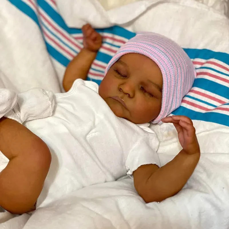 45cm Finished Doll Reborn Baby Levi in Dark Skin Soft Body Newborn Baby Size Doll Boneca Bebê Reborn Real Baby Muñecas Reborn
45cm Finished Doll Reborn Baby Levi in Dark Skin Soft Body Newborn Baby Size Doll Boneca Bebê Reborn Real Baby Muñecas Reborn