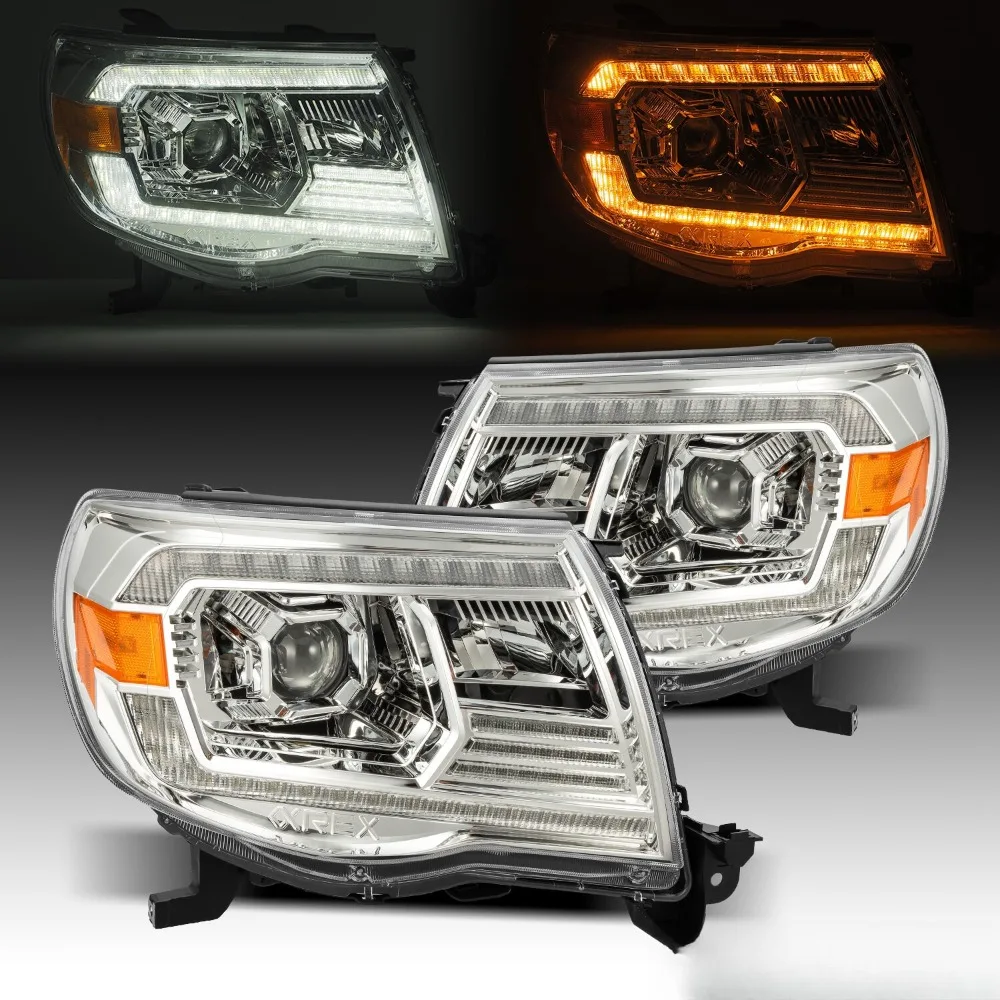 For 2005-2011 Toyota Tacoma LUXX-Series LED Projector Headlights Set Chrome
For 2005-2011 Toyota Tacoma LUXX-Series LED Projector Headlights Set Chrome