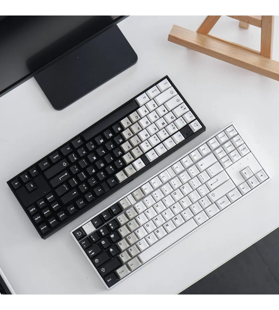Guofeng keycap original height two-color forming gradual change black and white mechanical keyboard cap
Guofeng keycap original height two-color forming gradual change black and white mechanical keyboard cap