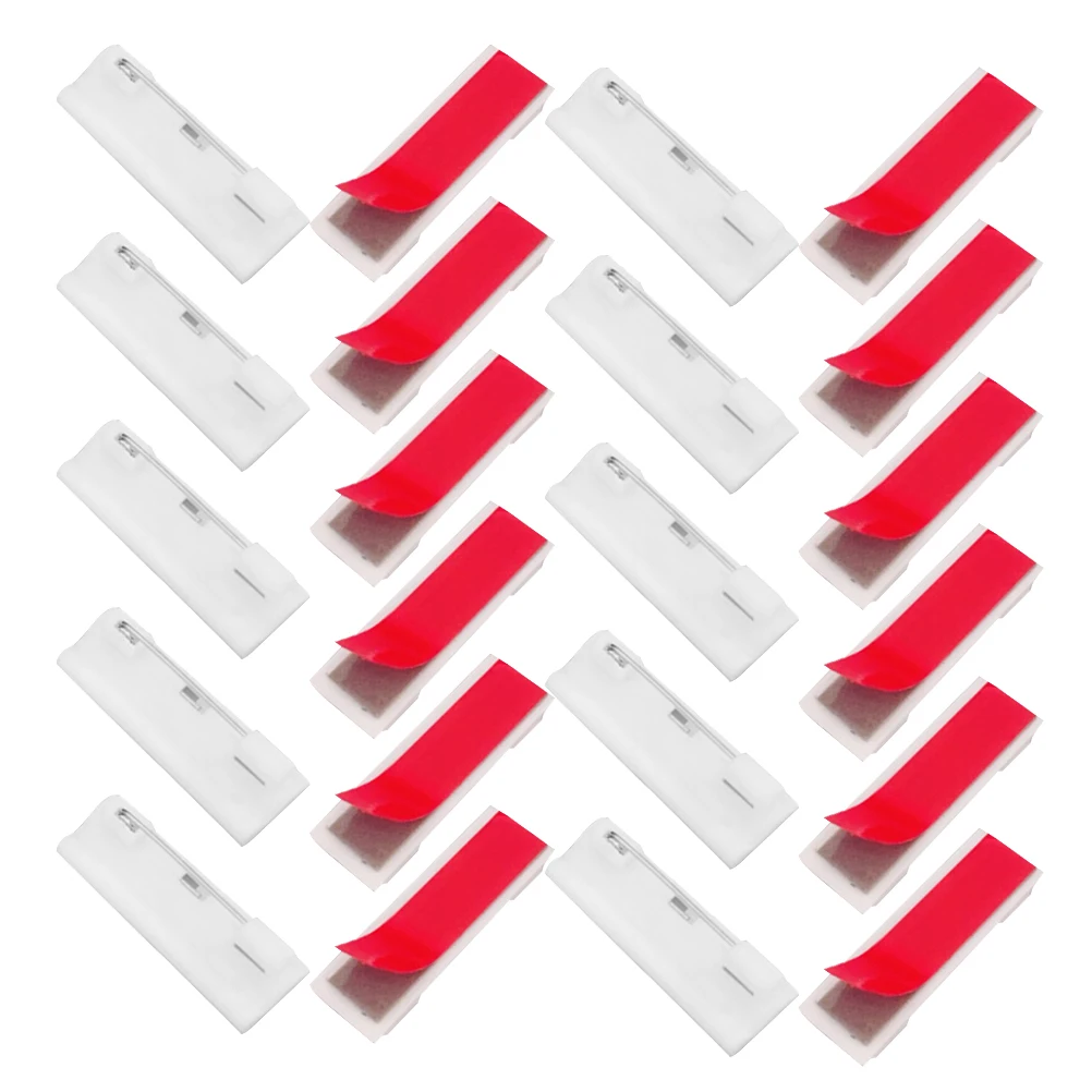 50pcs Safety Pin Self-adhesive Name Tag Crafting Holder Plastic Worker Number Badge 4X1.2CM White Back Brooch
50pcs Safety Pin Self-adhesive Name Tag Crafting Holder Plastic Worker Number Badge 4X1.2CM White Back Brooch
