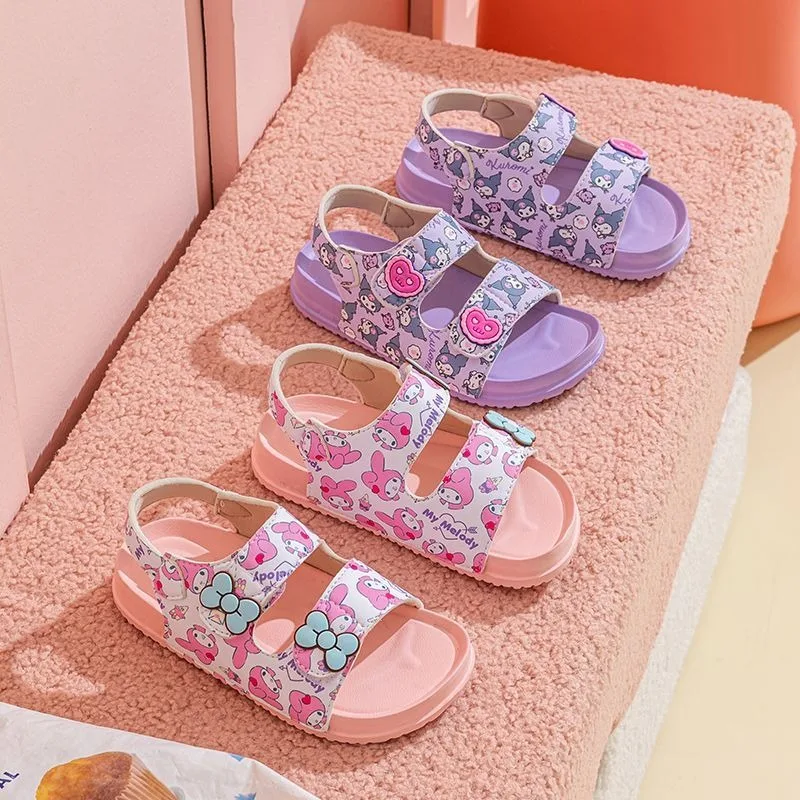 Модные детские повседневные сандалии My Melody в стиле аниме Kawaii Sanrio Ins, летние милые уличные туфли принцессы Kuromi, подарки, игрушки
Модные детские повседневные сандалии My Melody в стиле аниме Kawaii Sanrio Ins, летние милые уличные туфли принцессы Kuromi, подарки, игрушки