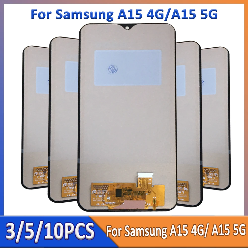 Wholesale 3/5/10 Pieces/Lot For Samsung A15 4G 5G LCD Screen Display With Touch Mount A155F A155M A156B A156E
Wholesale 3/5/10 Pieces/Lot For Samsung A15 4G 5G LCD Screen Display With Touch Mount A155F A155M A156B A156E