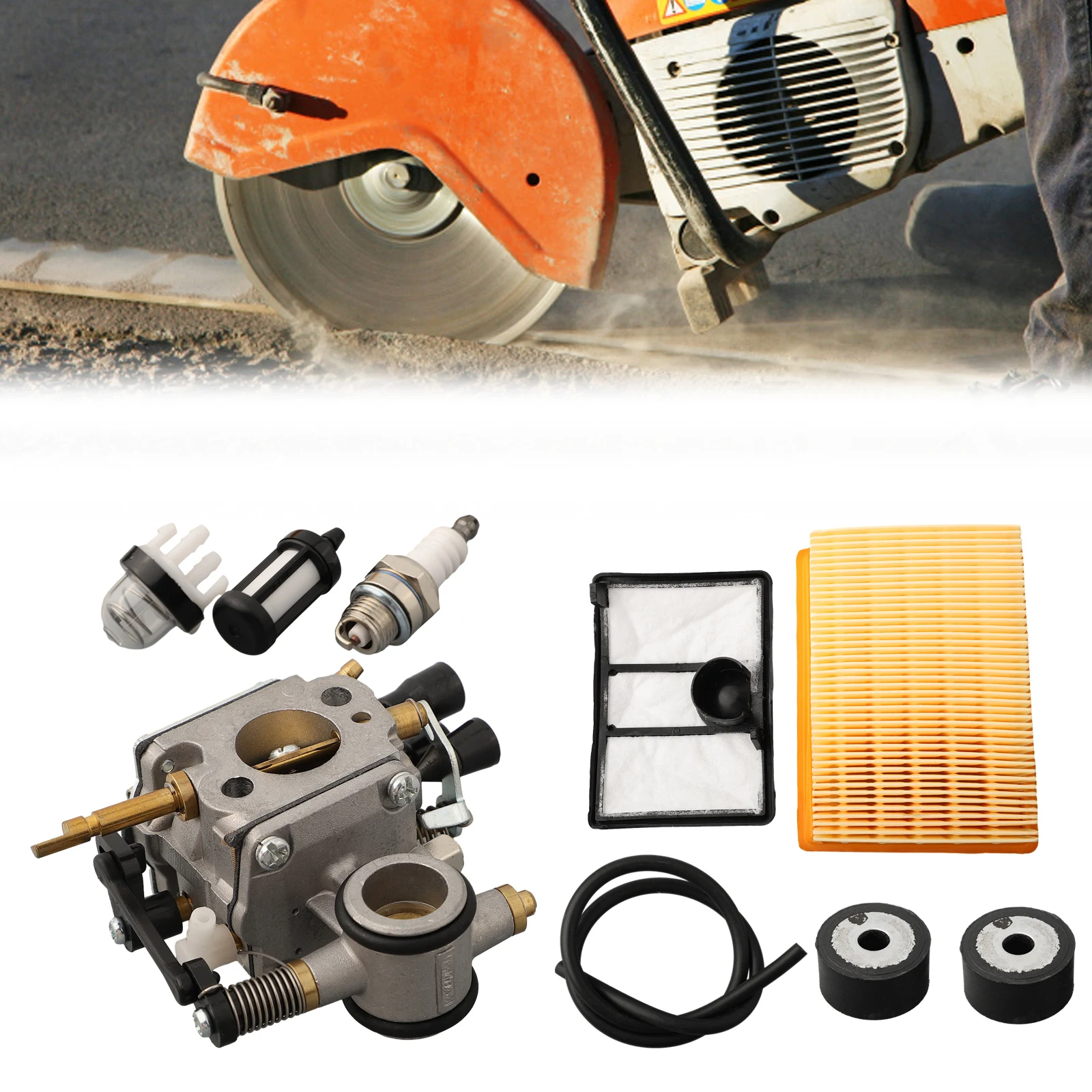 Набор карбюраторов и воздушных фильтров для Stihl TS700 TS800, отрезные пилы, заменяет деталь OE, номер 4224 120 0651, электроинструменты для сада
Набор карбюраторов и воздушных фильтров для Stihl TS700 TS800, отрезные пилы, заменяет деталь OE, номер 4224 120 0651, электроинструменты для сада