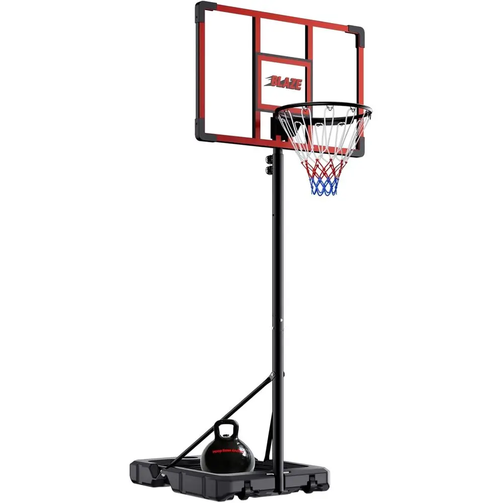 Portable 32 Basketball Hoop, Adjustable Height 4.1-8.5ft, Outdoor Goal with Removable Base & Weight Bag for Kids & Teens
Portable 32 Basketball Hoop, Adjustable Height 4.1-8.5ft, Outdoor Goal with Removable Base & Weight Bag for Kids & Teens