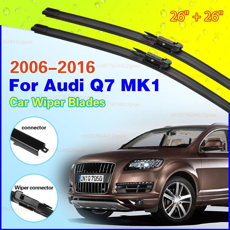 Car Wiper for Audi Q7 MK1 2006-2016 26" + 26" Front Wiper Blades Brushes Cutter Accessories 2007 2008 2009 2010 2011 2012
Car Wiper for Audi Q7 MK1 2006-2016 26" + 26" Front Wiper Blades Brushes Cutter Accessories 2007 2008 2009 2010 2011 2012