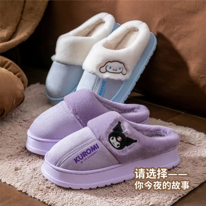 Sanrio Anime Warm Platform House Slippers, Hello Kitty Kuromi Non-Slip Thick Bottom Comfort Indoor Home Footwear for Girls
Sanrio Anime Warm Platform House Slippers, Hello Kitty Kuromi Non-Slip Thick Bottom Comfort Indoor Home Footwear for Girls