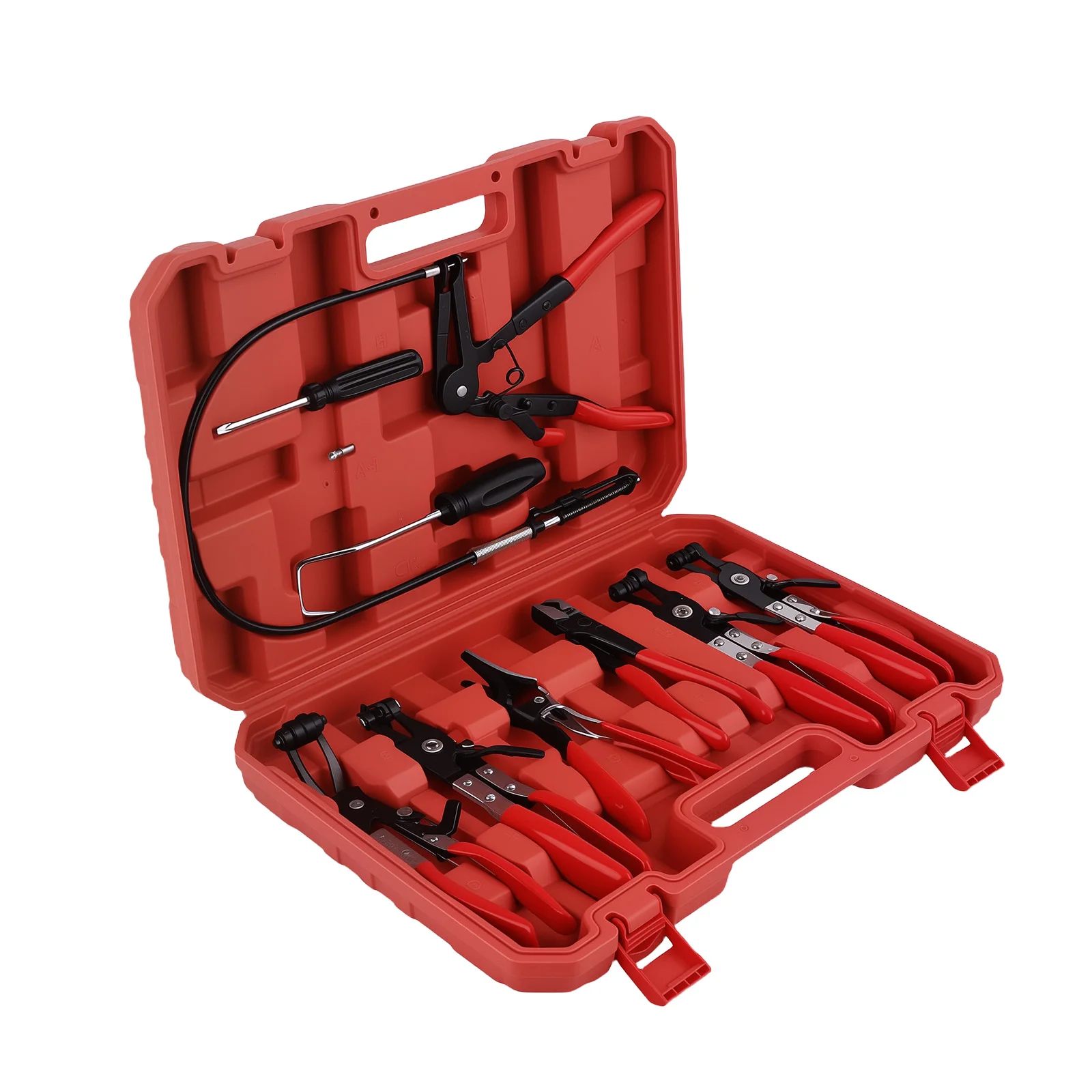 9PC Wire Hose Clamp Clip Pliers Set Swivel Jaw Fuel Oil Water Hose Auto Tool Kit
9PC Wire Hose Clamp Clip Pliers Set Swivel Jaw Fuel Oil Water Hose Auto Tool Kit
