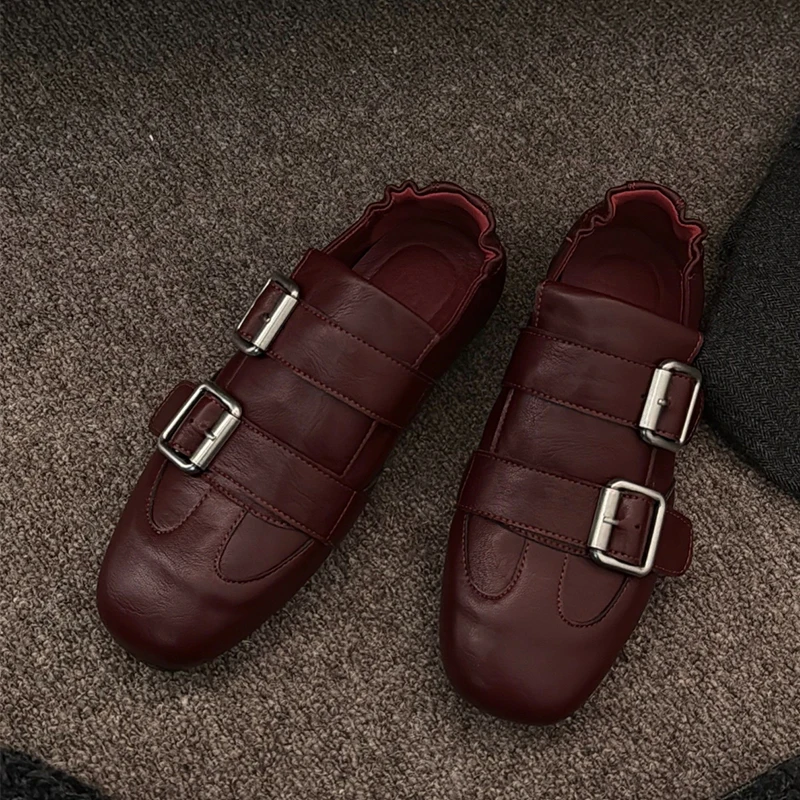 Женские кожаные кроссовки-лоферы 2026: Новинка весны, дизайнерские, для прогулок и бега, с пряжкой, повседневные, Zapatos De Mujer
Женские кожаные кроссовки-лоферы 2026: Новинка весны, дизайнерские, для прогулок и бега, с пряжкой, повседневные, Zapatos De Mujer