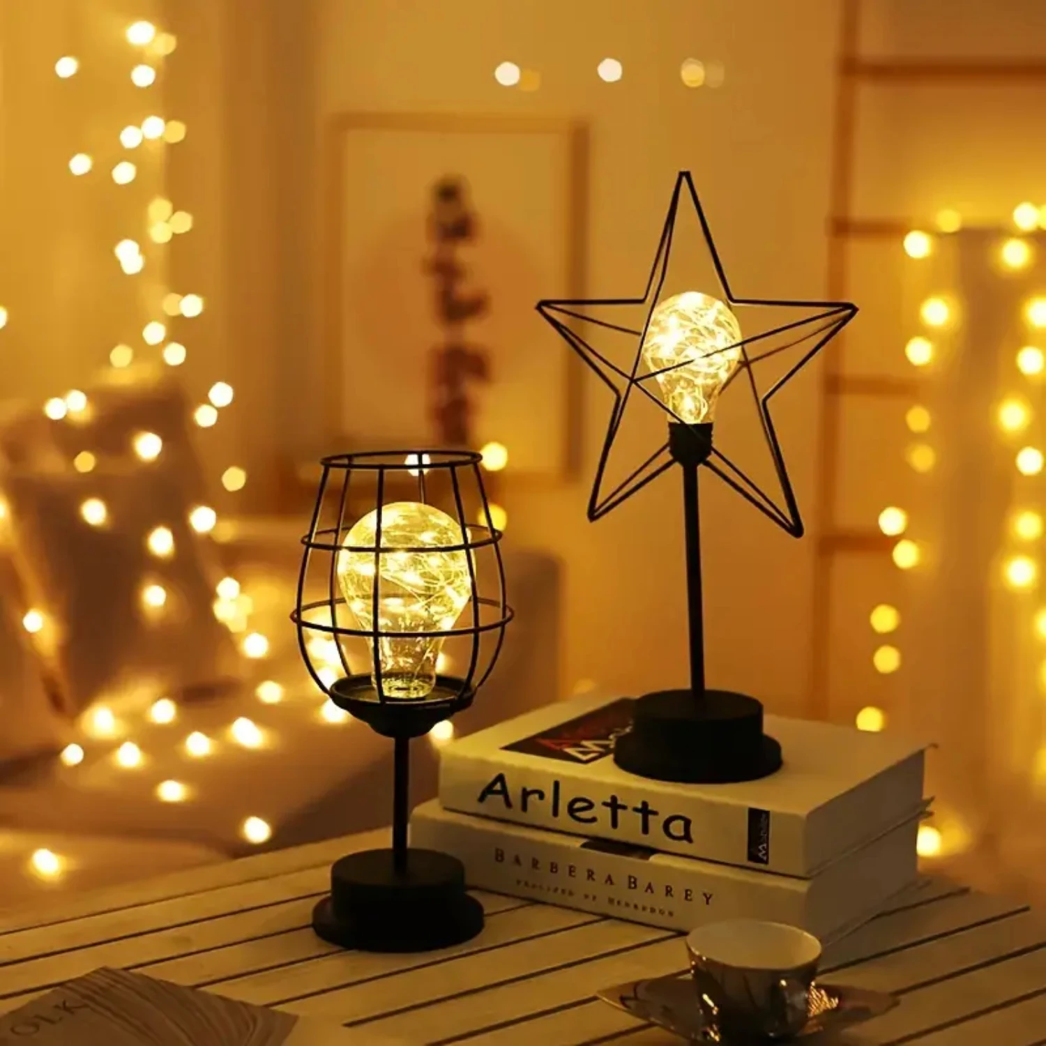 Romantic Star Decoration Lights Wire Lights Creative LED Night Lights With USB Plug
Romantic Star Decoration Lights Wire Lights Creative LED Night Lights With USB Plug