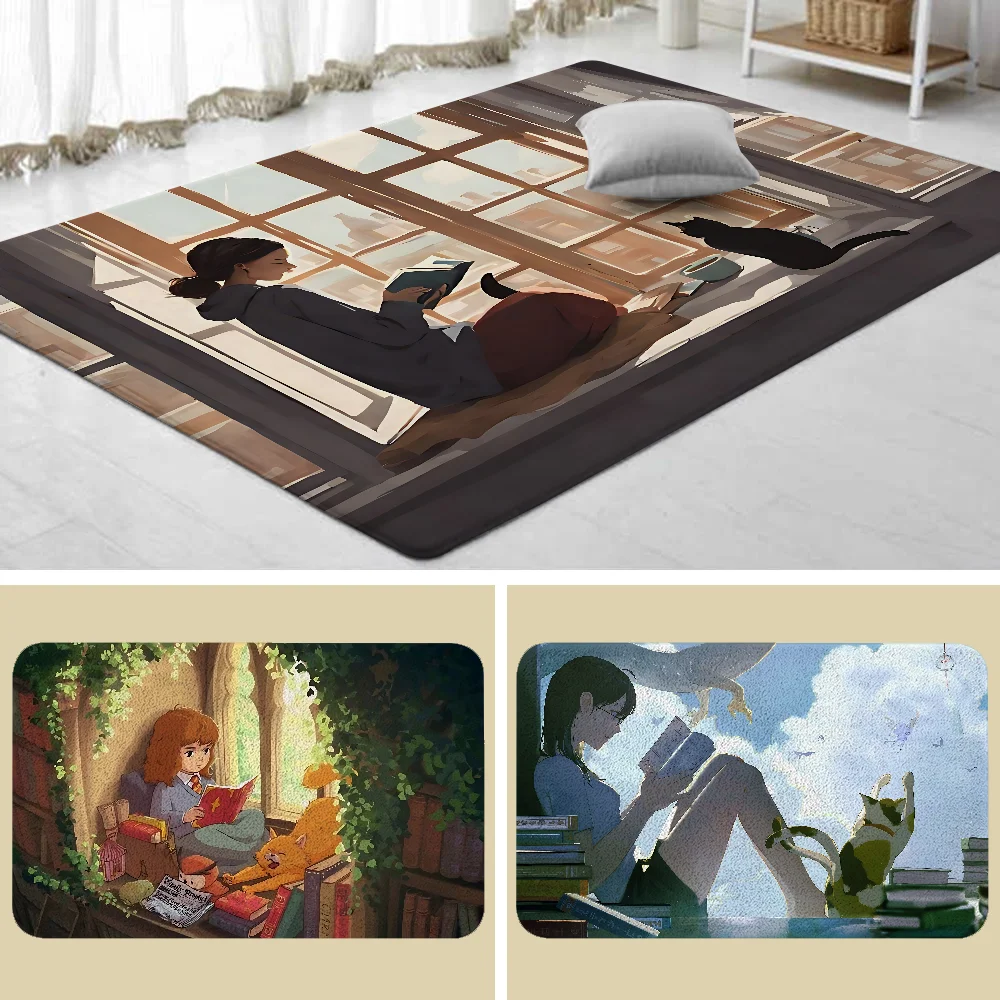 Read A Book Floor Mat Bathroom Absorbent Mat Simple Door Dirt-resistant Mat Home Kitchen Mat Foot Mat Entry Mat
Read A Book Floor Mat Bathroom Absorbent Mat Simple Door Dirt-resistant Mat Home Kitchen Mat Foot Mat Entry Mat