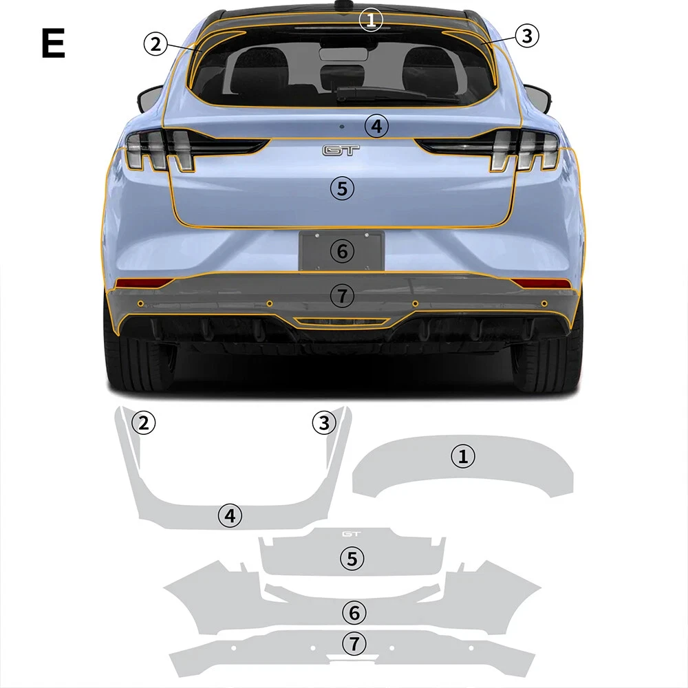 8.5Mil Pre-cut PPF For Ford Mustang Mach-E GT 2022-2023 TPU Clear Paint Protection Film Scratch-Resistant Exterior Accessories
8.5Mil Pre-cut PPF For Ford Mustang Mach-E GT 2022-2023 TPU Clear Paint Protection Film Scratch-Resistant Exterior Accessories
