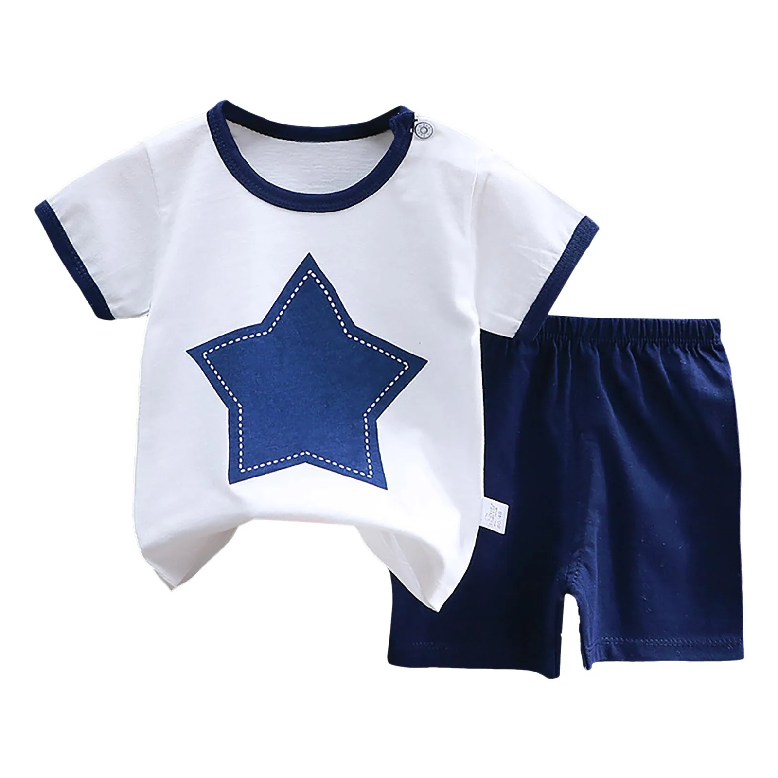 New Born Set Boys Short Sleeved Shorts Suit Comfortable Soft Breathable Fashionable Cute Cartoon Print Children Suit Tracksuits
New Born Set Boys Short Sleeved Shorts Suit Comfortable Soft Breathable Fashionable Cute Cartoon Print Children Suit Tracksuits