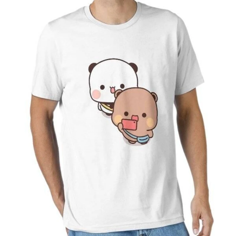 Bubu and Dudu taking selfies Gift t shirt kawaii Panda Bear Cartoon Graphic tee Cute Y2K Clothes 100% cotton All size Tee
Bubu and Dudu taking selfies Gift t shirt kawaii Panda Bear Cartoon Graphic tee Cute Y2K Clothes 100% cotton All size Tee