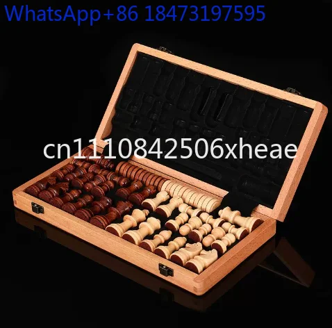 Non-Magnetic 2 in 1 Wooden Chess Checkers Set with Two Queens Professional Board Game Toys Export Factory Direct
Non-Magnetic 2 in 1 Wooden Chess Checkers Set with Two Queens Professional Board Game Toys Export Factory Direct