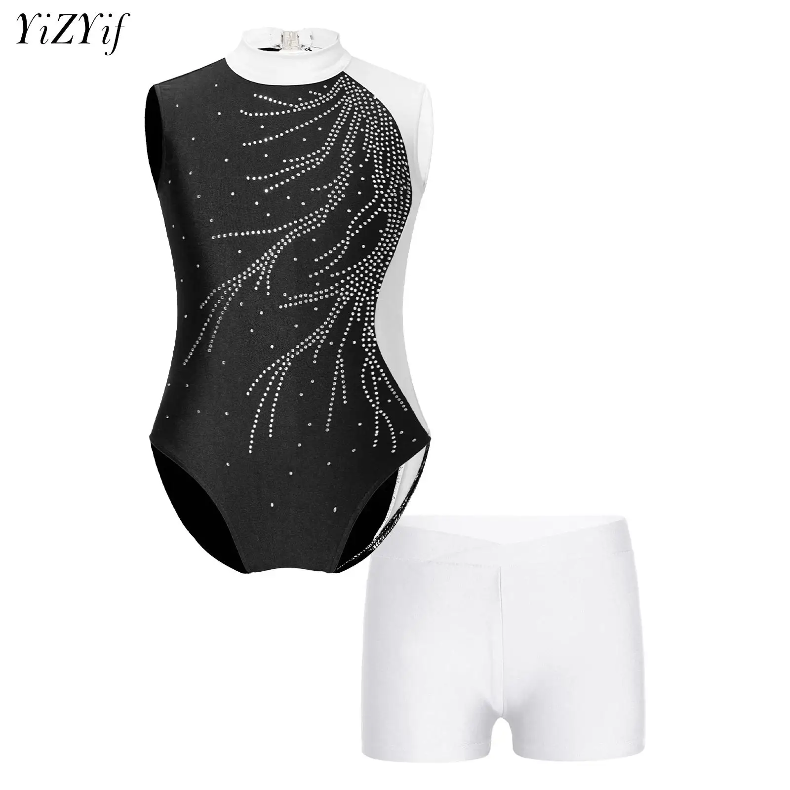 Kids Girls Ballet Dance Leotard Sleeveless Gymnastics Bodysuit with Shorts Sets Skating Stage Performance Dancewear Sportswear
Kids Girls Ballet Dance Leotard Sleeveless Gymnastics Bodysuit with Shorts Sets Skating Stage Performance Dancewear Sportswear