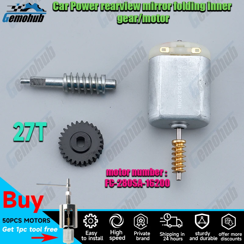 Gemohub FC-280SA-16200 Car POWER Side mirror gear folding Motors gear 27t For VW EOS Sharan II MK2 Scirocco Renault Megane Mk3
Gemohub FC-280SA-16200 Car POWER Side mirror gear folding Motors gear 27t For VW EOS Sharan II MK2 Scirocco Renault Megane Mk3