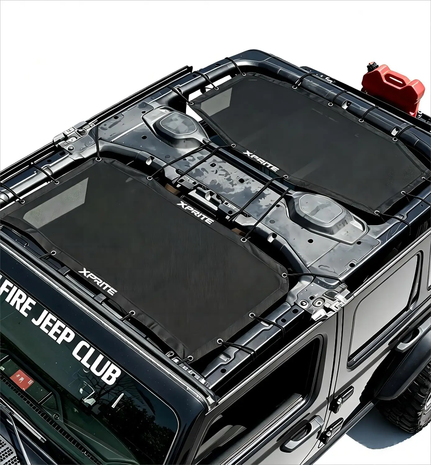 Roof Sunshade Compatible with 2018-2023 Jeep Wrangler JL JLU 4XE 4-Door, Front & Rear Mesh Top Blocks UV Wind Noise, Bikini Top Exterior Accessories (Black, 2PCS)
Roof Sunshade Compatible with 2018-2023 Jeep Wrangler JL JLU 4XE 4-Door, Front & Rear Mesh Top Blocks UV Wind Noise, Bikini Top Exterior Accessories (Black, 2PCS)