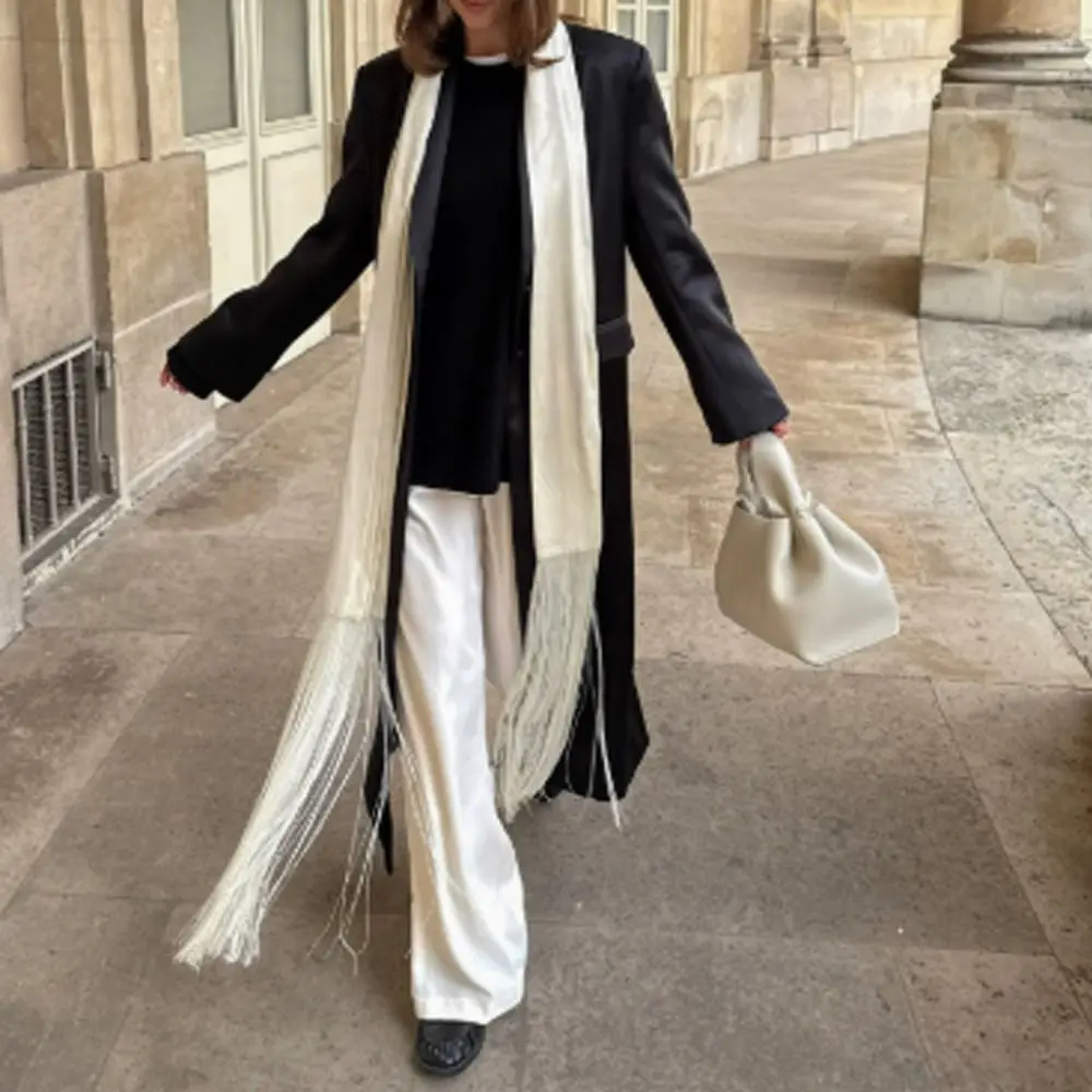New Fringed Edge Tassel Scarf Soft Y2K Streetwear Fringed Shawl Breathable Women's Accessory Butt Curtain Jeans Decoration
New Fringed Edge Tassel Scarf Soft Y2K Streetwear Fringed Shawl Breathable Women's Accessory Butt Curtain Jeans Decoration
