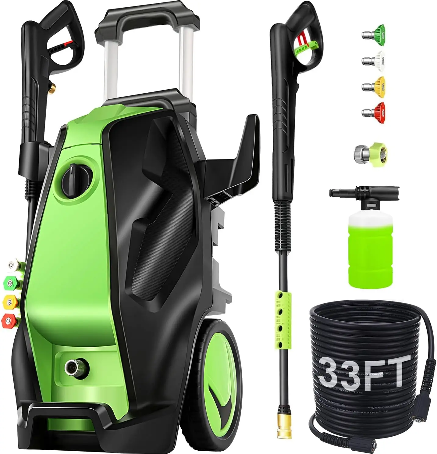 5000PSI Electric Pressure Washer with 33FT Hose M22-14mm, 3.0GPM Power Washers Electric Powered Professional Pressure Cleaner Ma
5000PSI Electric Pressure Washer with 33FT Hose M22-14mm, 3.0GPM Power Washers Electric Powered Professional Pressure Cleaner Ma
