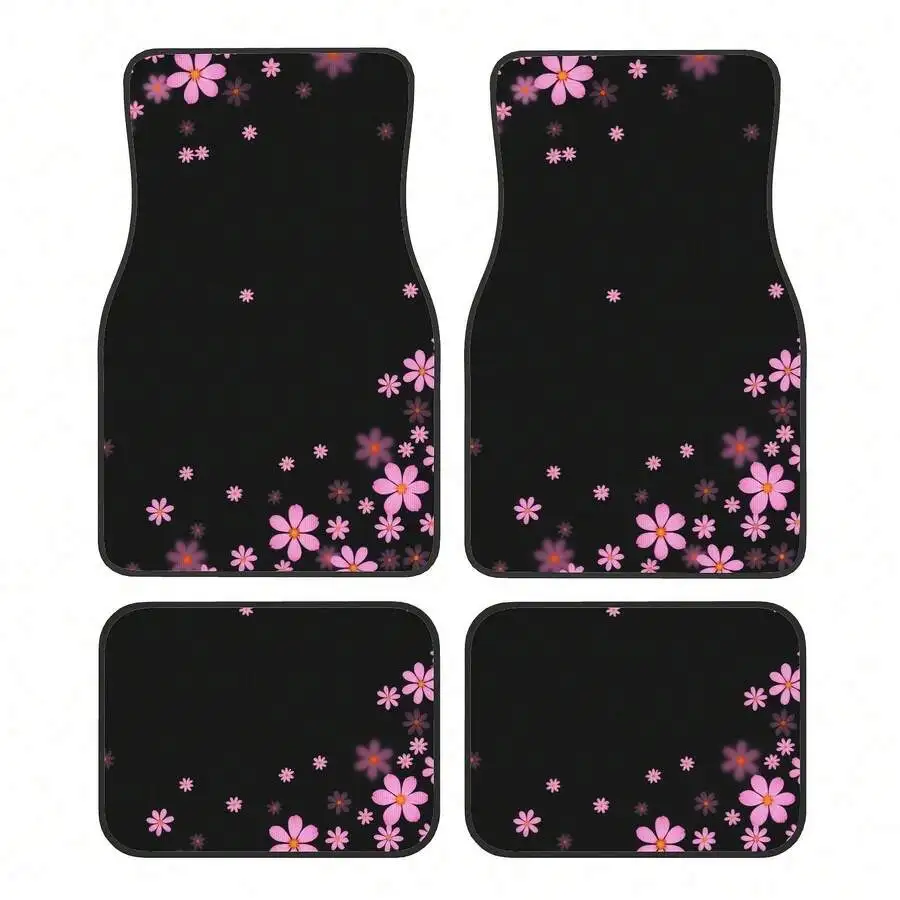 4 Pieces Pink Cherry Blossom Car Floor Mats Polyester Durable Universal Interior Decor
4 Pieces Pink Cherry Blossom Car Floor Mats Polyester Durable Universal Interior Decor
