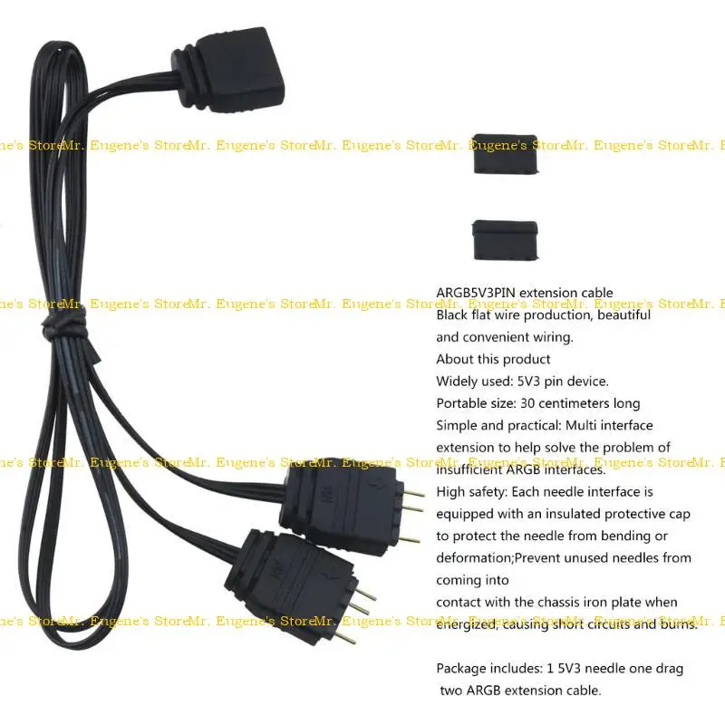 D08B ARGB Control 5V 3Pin Extension Cable Adapter for AURA AS-US/MSI Motherboard
D08B ARGB Control 5V 3Pin Extension Cable Adapter for AURA AS-US/MSI Motherboard