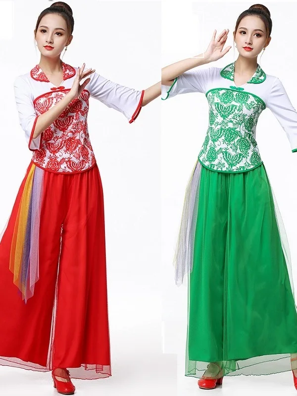 New Women's Square Dance Fitn Clothing National Sle Yangge T Performance Stage Outfit Set Milk Silk Ethnic Costume
New Women's Square Dance Fitn Clothing National Sle Yangge T Performance Stage Outfit Set Milk Silk Ethnic Costume