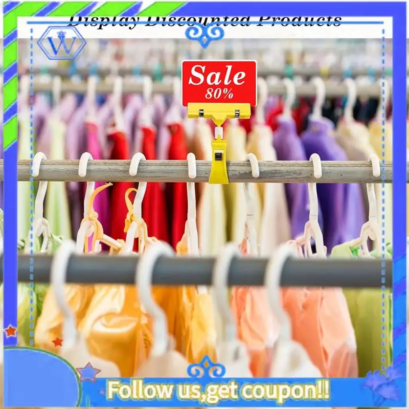 Easy To Use 50 Pcs Plastic Sign Holder Clips For Display 5 Color Plastic Price Sign Rotatable Merchandising Price Tag Holder
Easy To Use 50 Pcs Plastic Sign Holder Clips For Display 5 Color Plastic Price Sign Rotatable Merchandising Price Tag Holder