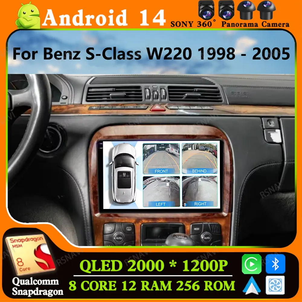 Автомобильный радиоприемник Andoird 14 для Mercedes Benz S Class W220 S280 S320 S350 S400 S430 S500 S600 AMG 1998-2005 DVD DSP Мультимедиа 5G WIFI
Автомобильный радиоприемник Andoird 14 для Mercedes Benz S Class W220 S280 S320 S350 S400 S430 S500 S600 AMG 1998-2005 DVD DSP Мультимедиа 5G WIFI