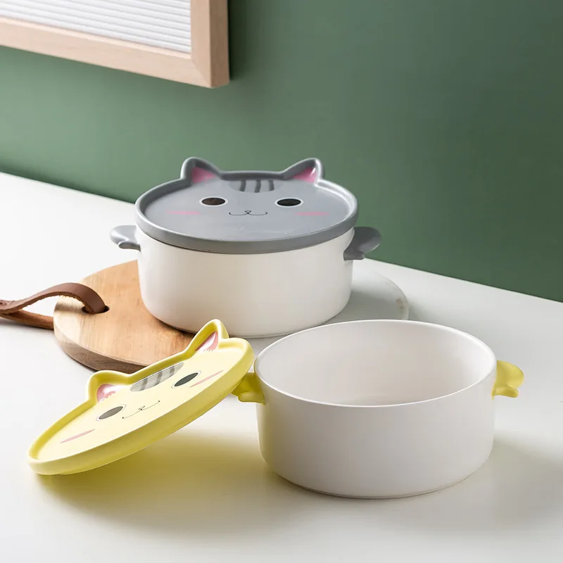 Creative ceramic cartoon noodle bowl home with lid soup bowl student instant noodle bowl ceramic bowl and plate tableware set
Creative ceramic cartoon noodle bowl home with lid soup bowl student instant noodle bowl ceramic bowl and plate tableware set