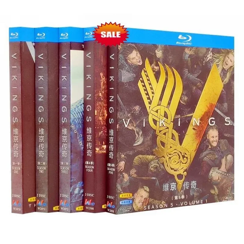 Blu-ray American TV Series Vikings Seasons 1-6 Vikings High Definition Disc 1080P 15BD Disc Non DVD Disc
Blu-ray American TV Series Vikings Seasons 1-6 Vikings High Definition Disc 1080P 15BD Disc Non DVD Disc
