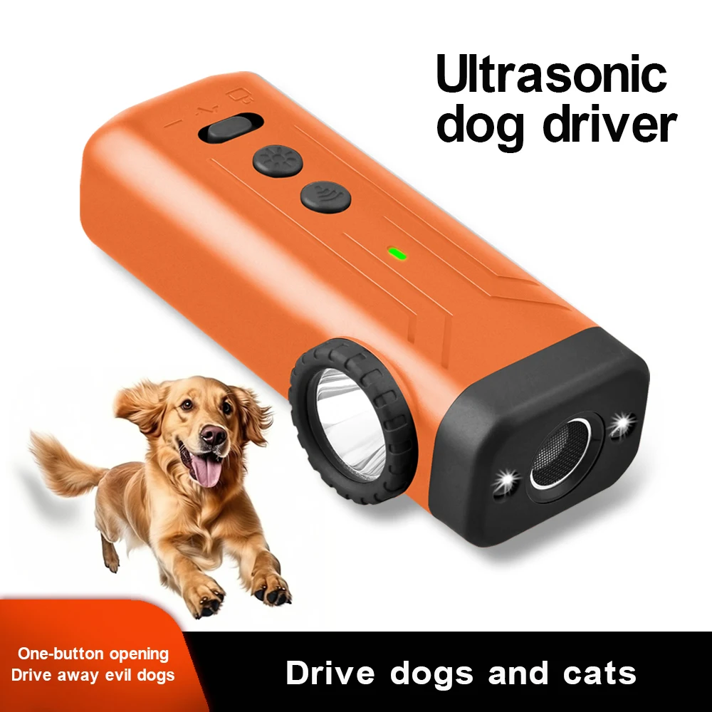 New Pet Dog Repeller Ultrasonic Dog Training Device Rechargeable Anti Dog Bark Stop-Barking Deterrent Device With LED Flashlight
New Pet Dog Repeller Ultrasonic Dog Training Device Rechargeable Anti Dog Bark Stop-Barking Deterrent Device With LED Flashlight