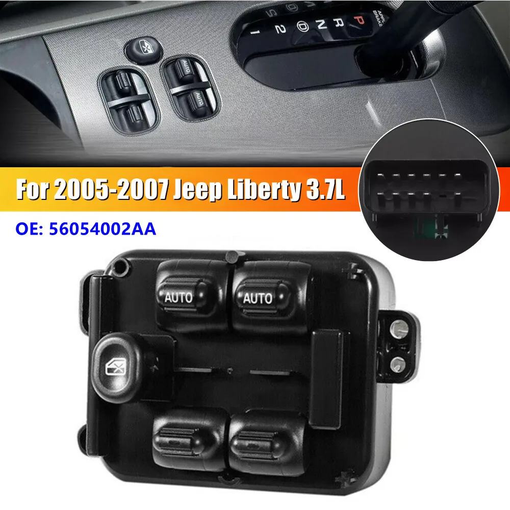 Переключатель управления стеклоподъемниками (ABS пластик) для Jeep Liberty 3.7L 2005-2007, артикул 56054002AA, запчасти и аксессуары для автомобиля
Переключатель управления стеклоподъемниками (ABS пластик) для Jeep Liberty 3.7L 2005-2007, артикул 56054002AA, запчасти и аксессуары для автомобиля