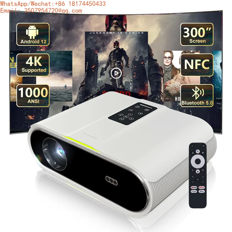 2025 Hot Sale 4K Projector 700 Lumens 300 Inch 1920*1080P Android 12 BT5.0 WiFi 6 Home Portable GTV Projector 4K
2025 Hot Sale 4K Projector 700 Lumens 300 Inch 1920*1080P Android 12 BT5.0 WiFi 6 Home Portable GTV Projector 4K