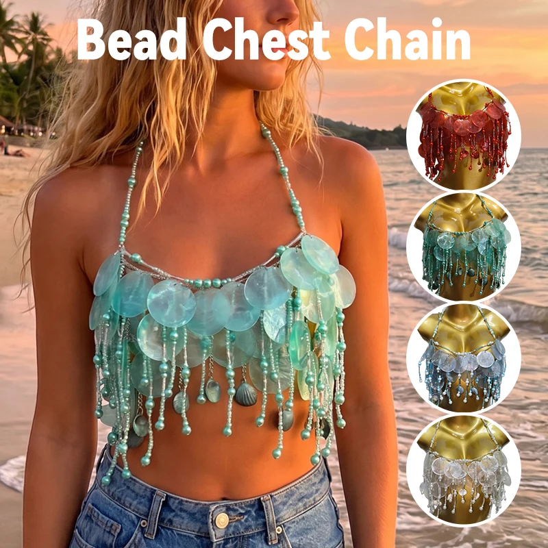 Bead Chest Chain Crystal Heavy Sexy Camisole Fashion Dance Tops Luxury Crystal Beaded Tops Music Festival Carnival Party Decor
Bead Chest Chain Crystal Heavy Sexy Camisole Fashion Dance Tops Luxury Crystal Beaded Tops Music Festival Carnival Party Decor