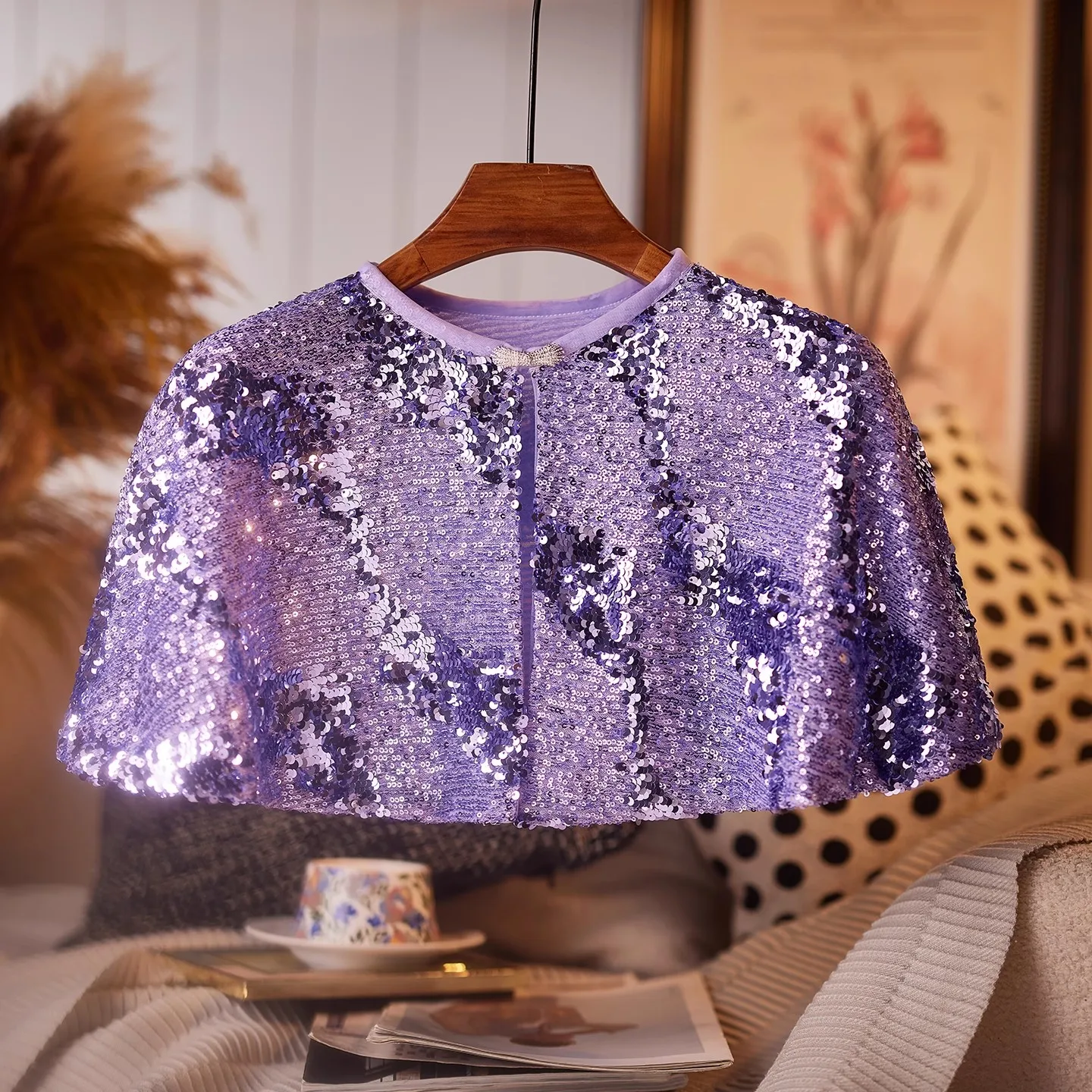 Women's Spring Autumn Vintage Purple Sequins Pashmina Female Winter Shawl Cloak Collar R2435
Women's Spring Autumn Vintage Purple Sequins Pashmina Female Winter Shawl Cloak Collar R2435