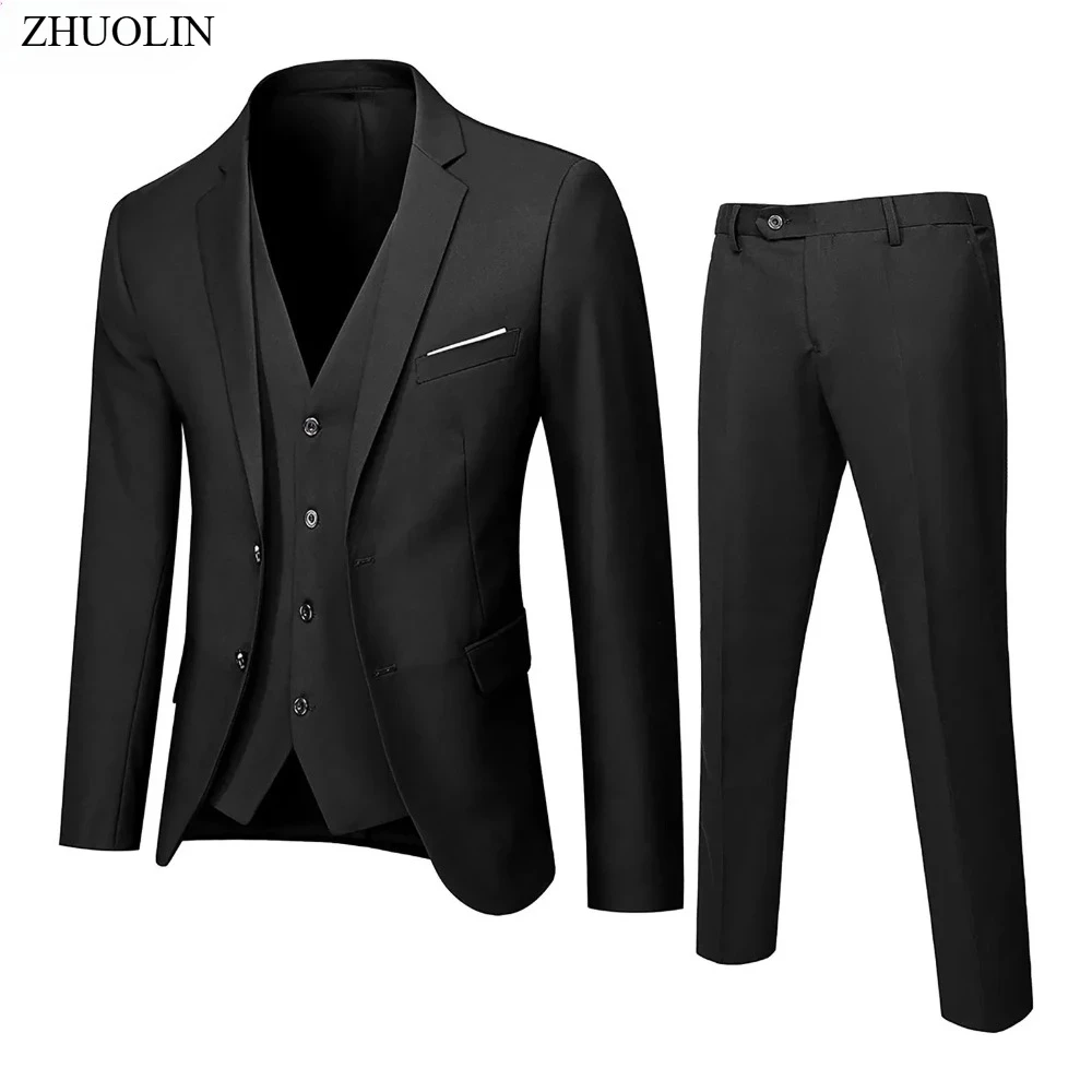 Men Suit Sets 3 Pieces Jackets Vest Pants For Wedding Elegant Business Blazers Full Formal Fashion Coats 2025 Classic Costume
Men Suit Sets 3 Pieces Jackets Vest Pants For Wedding Elegant Business Blazers Full Formal Fashion Coats 2025 Classic Costume
