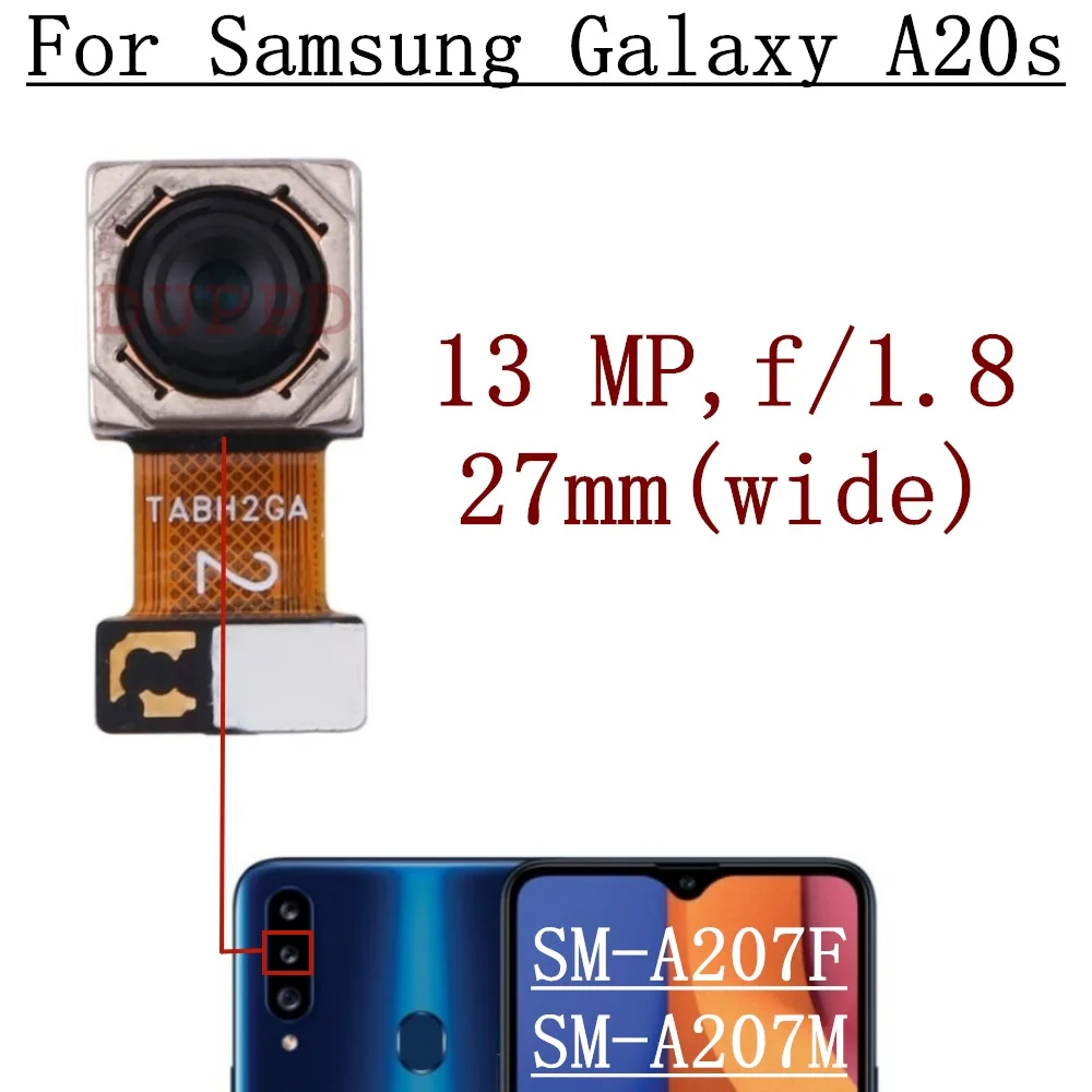 Задняя передняя камера для Samsung Galaxy A20s SM-A207F A207M Фронтальная камера для селфи Широкая задняя основная камера Запасной модуль
Задняя передняя камера для Samsung Galaxy A20s SM-A207F A207M Фронтальная камера для селфи Широкая задняя основная камера Запасной модуль