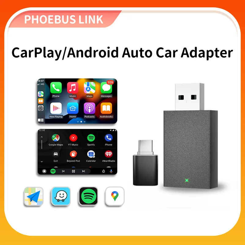 Phonebus Link 2in1 Wired to Wireless CarPlay Android Auto Adapter for OEM Car Stereo Fast Connection USB Type C Plug and Play
Phonebus Link 2in1 Wired to Wireless CarPlay Android Auto Adapter for OEM Car Stereo Fast Connection USB Type C Plug and Play