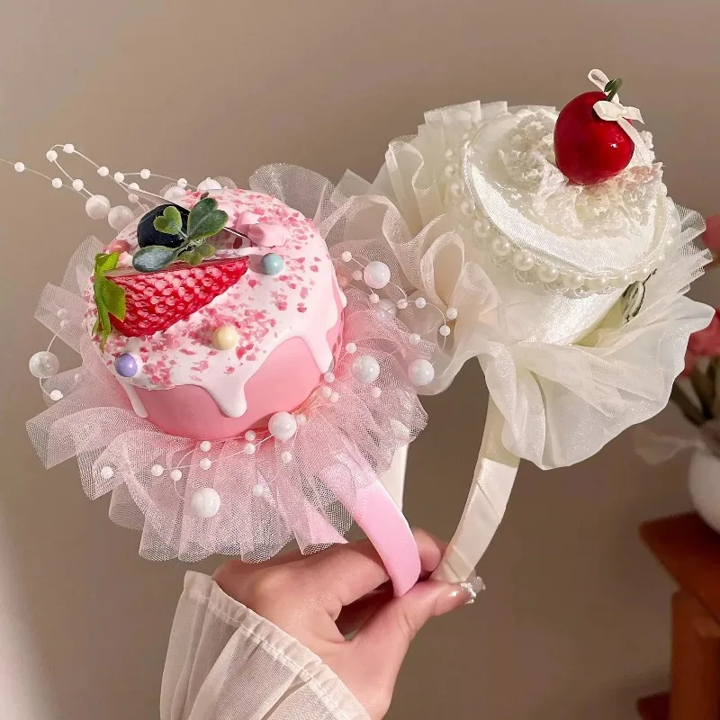 Lace Cherry Cake Hair Clip Cute Children Hairpins Headdress Headband Hair Accessories Kawaii Women Girls Birthday Hair Ornament
Lace Cherry Cake Hair Clip Cute Children Hairpins Headdress Headband Hair Accessories Kawaii Women Girls Birthday Hair Ornament