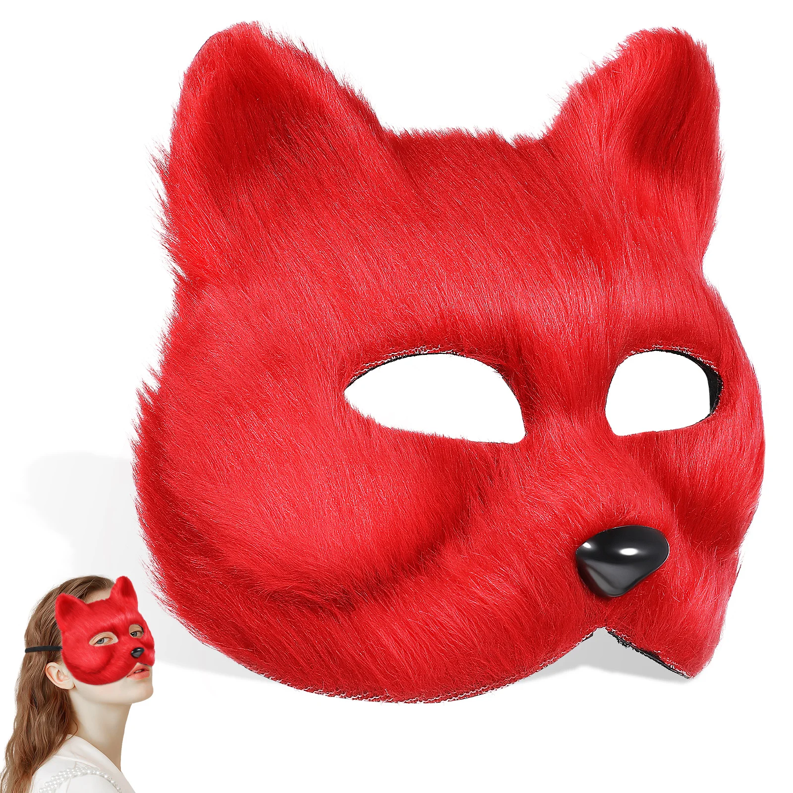 Fox Mask Gras with Flower Masquerade Fsiry Party Christmas Cosplay Halloween Costumes
Fox Mask Gras with Flower Masquerade Fsiry Party Christmas Cosplay Halloween Costumes