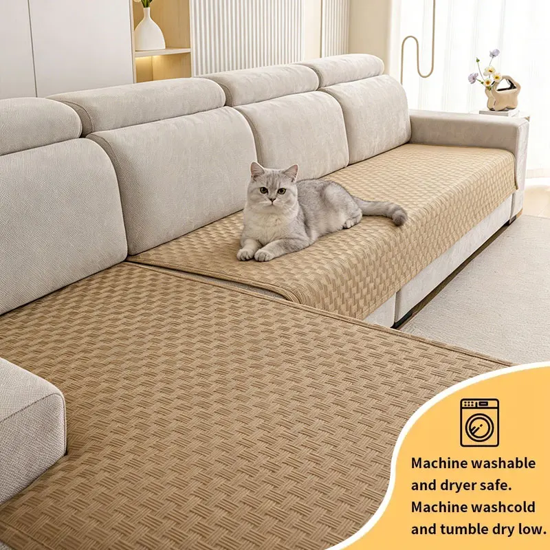 2PC-Woven texture combination sofa pad, pet friendly sofa pad, matching neutral tones with a peaceful and simple environment
2PC-Woven texture combination sofa pad, pet friendly sofa pad, matching neutral tones with a peaceful and simple environment