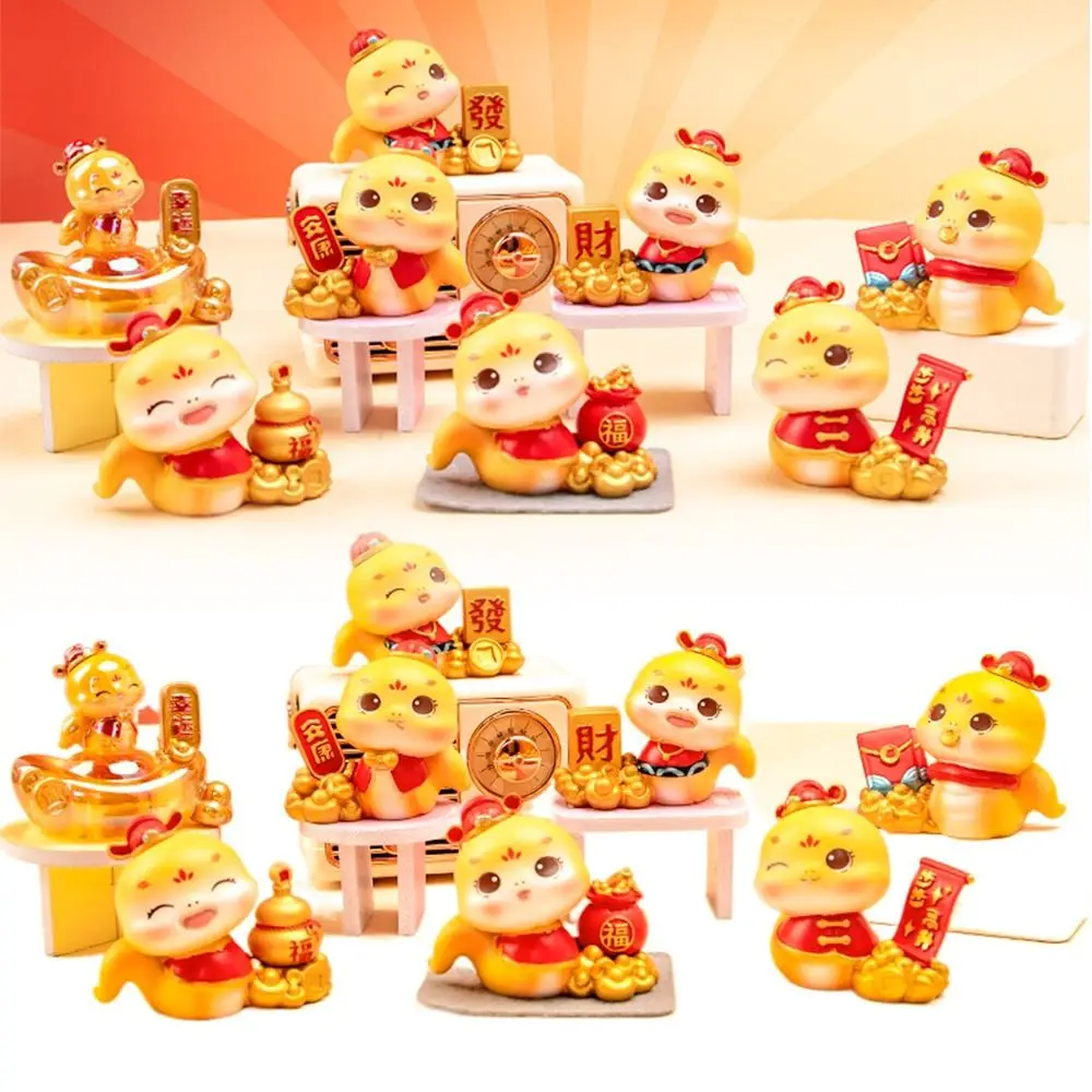 Lifelike Cartoon Snake Blind Box 2025 New Year Chinese Style Resin Snake Ornament Spring Festival Miniature Figure
Lifelike Cartoon Snake Blind Box 2025 New Year Chinese Style Resin Snake Ornament Spring Festival Miniature Figure