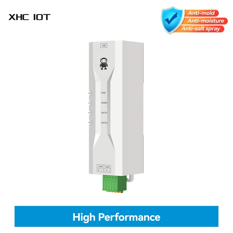 CAN to USB Protocol Converter CAN 2.0 A/B DC 5V XHCIOT ECAN-U01MS Industrial Grade CAN Bus 2 Way
CAN to USB Protocol Converter CAN 2.0 A/B DC 5V XHCIOT ECAN-U01MS Industrial Grade CAN Bus 2 Way