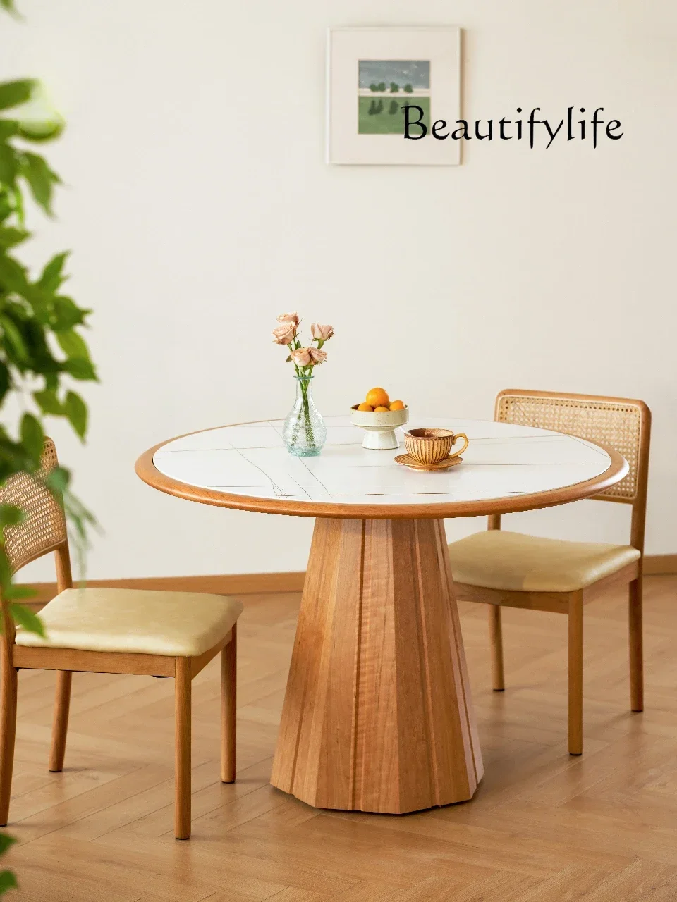 Nordic Solid Wood Dining Table Stone Plate Modern Minimalist Cherrywood Household Small Apartment Dining Table
Nordic Solid Wood Dining Table Stone Plate Modern Minimalist Cherrywood Household Small Apartment Dining Table